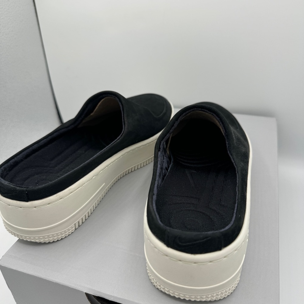 NWT Nike Air Force 1 Lover XX Black Suede Leather Slip On Mule Platform Sneakers - Picture 14 of 16